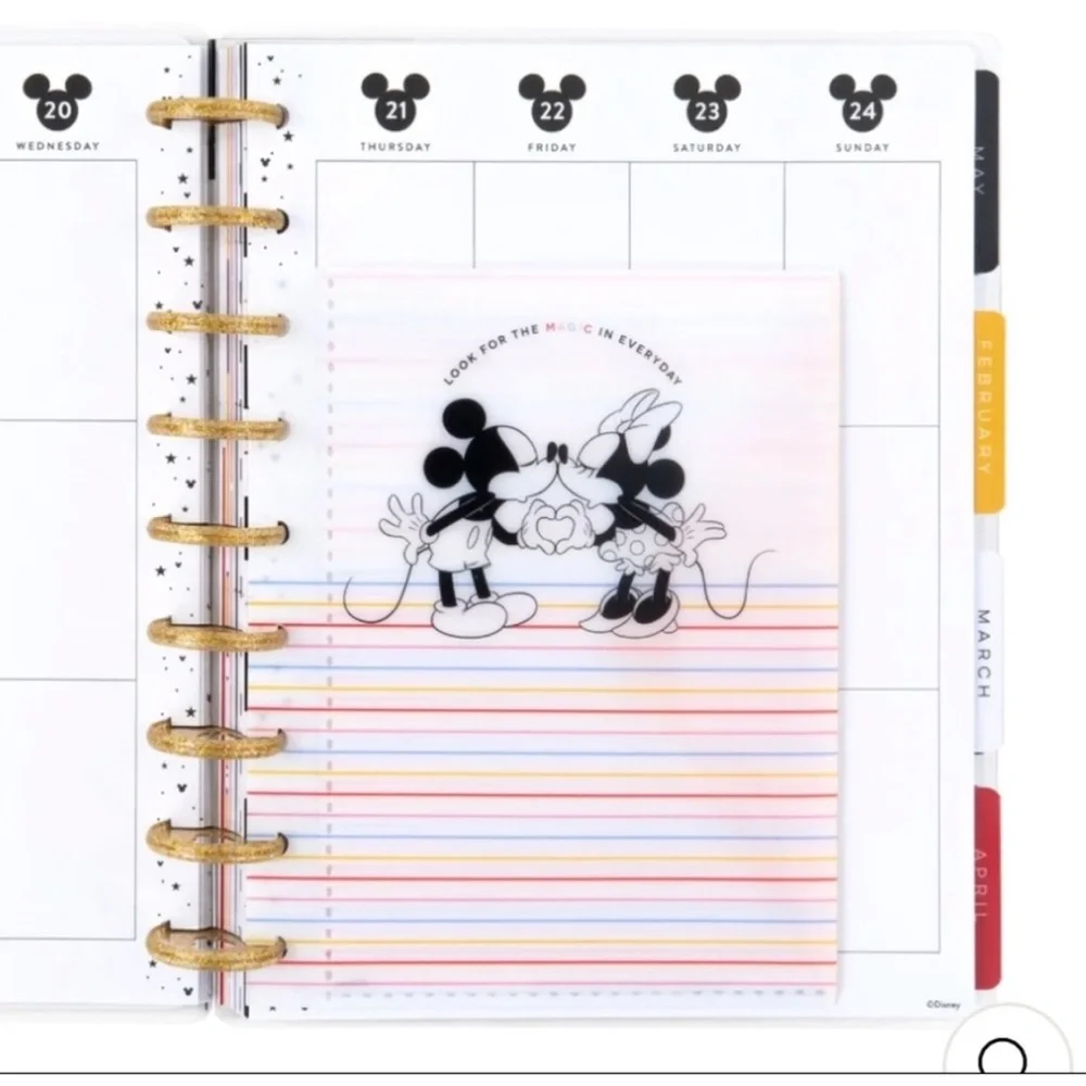 The Happy Planner Mickey and Minnie Mouse Snap In Envelopes EVERYDAY MAGIC.